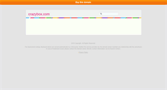 Desktop Screenshot of crazybox.com